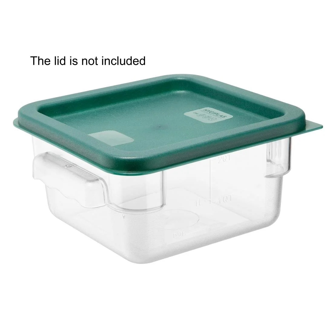 Hygiplas Polycarbonate Square Storage Container 1.5Ltr - Image 2