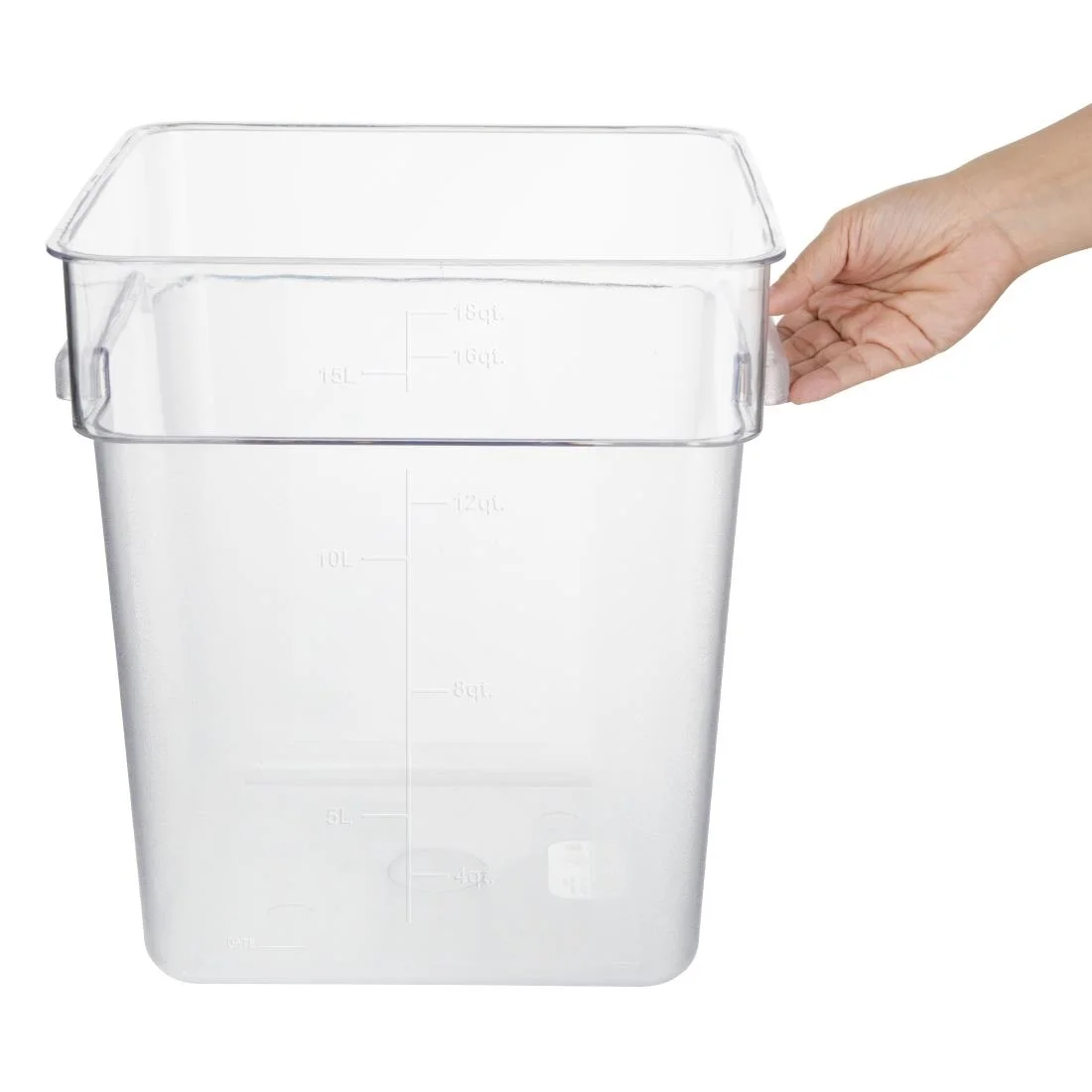 Hygiplas ABS Square Storage Container 15Ltr - Image 4