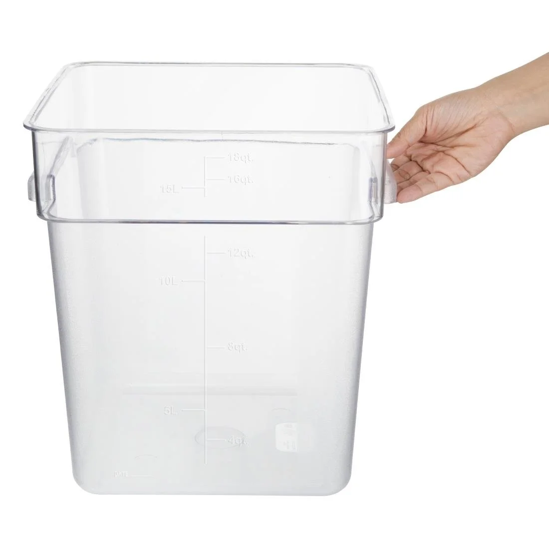 Hygiplas Polycarbonate Square Storage Container 15Ltr - Image 4