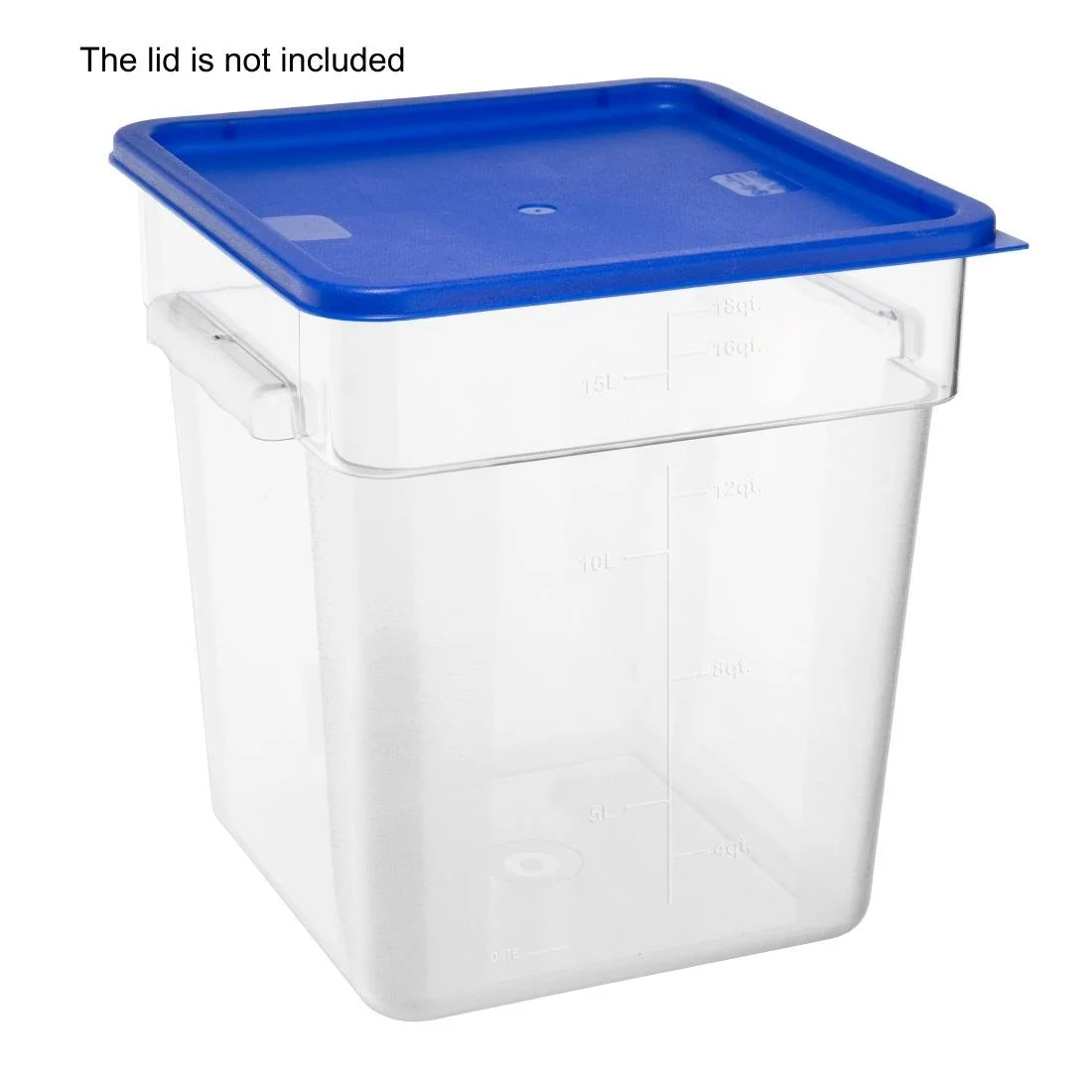 Hygiplas Polycarbonate Square Storage Container 15Ltr - Image 5