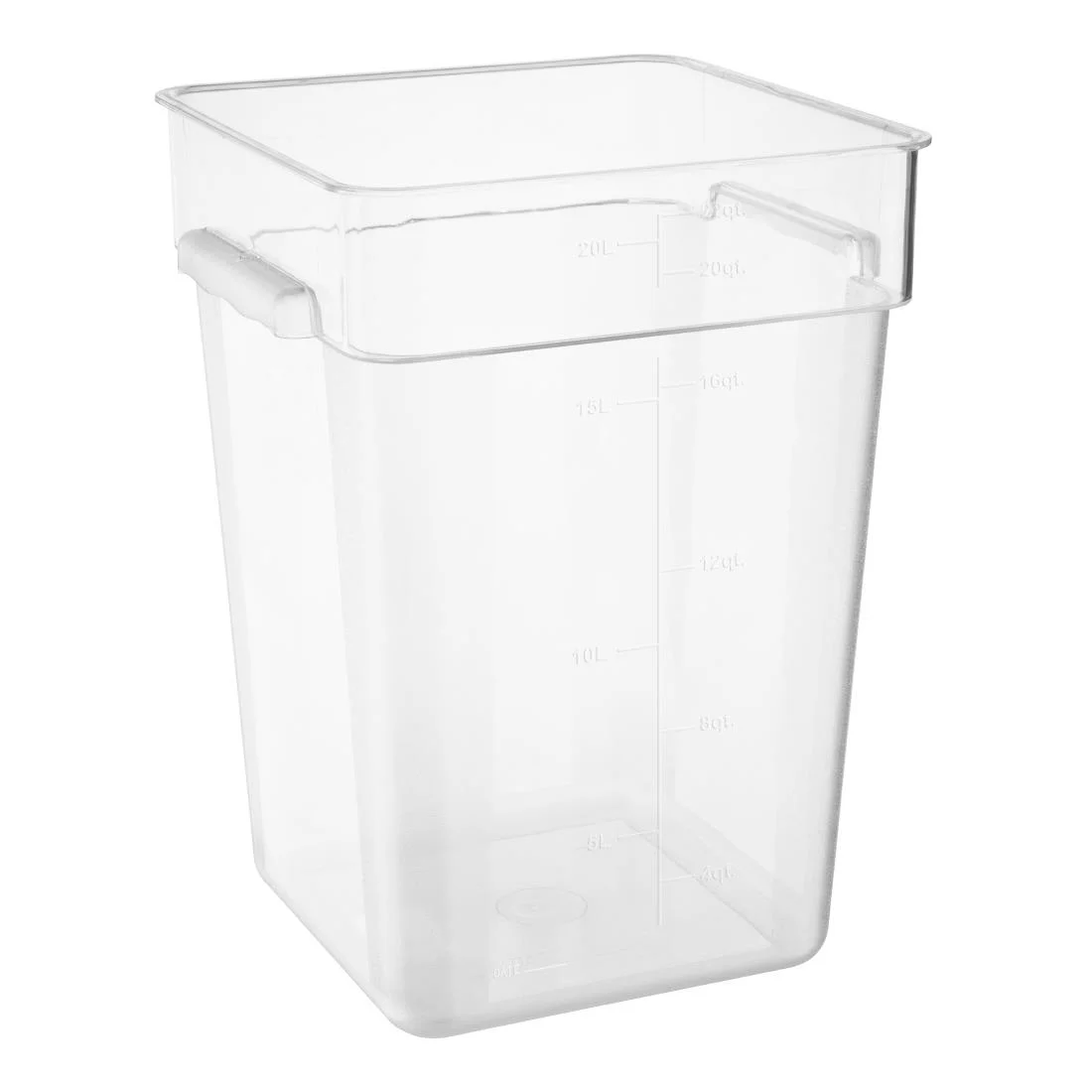 Hygiplas Polycarbonate Square Storage Container 20Ltr - Image 1