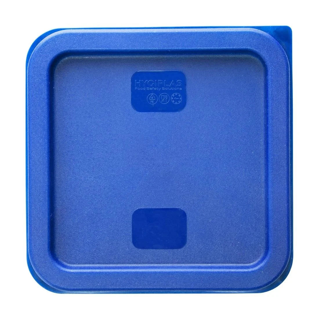 Hygiplas Square Food Storage Container Lid Blue - Image 2