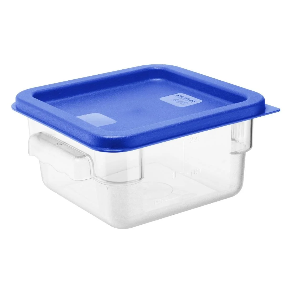 Hygiplas Square Food Storage Container Lid Blue - Image 4