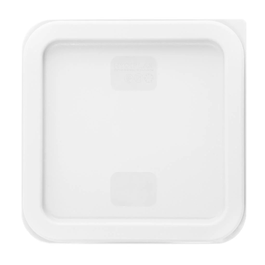 Hygiplas Square Food Storage Container Lid White - Image 2