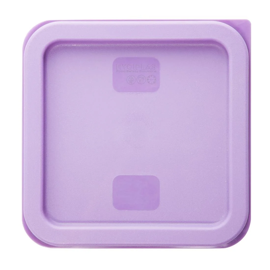 Hygiplas Square Food Storage Container Lid Purple - Image 2
