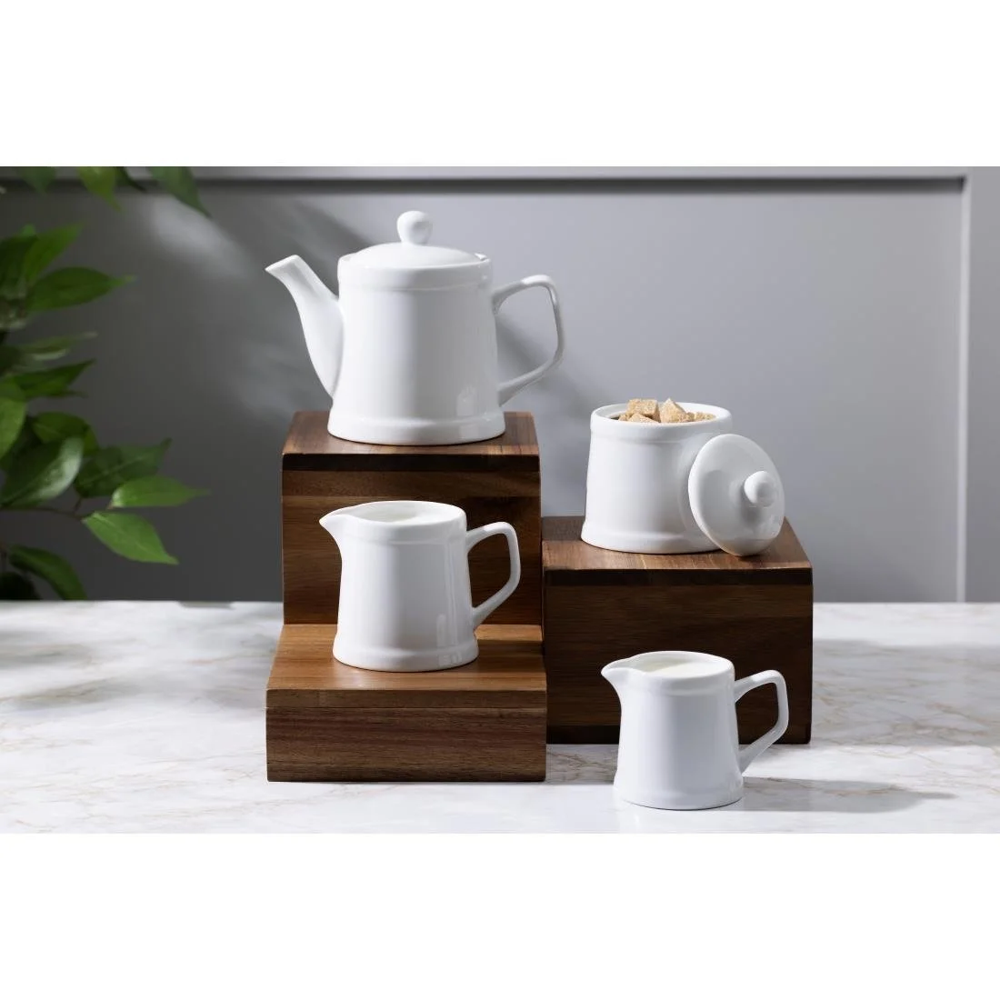 Olympia Whiteware Pier Jugs 200ml (6 Pack) - Image 5