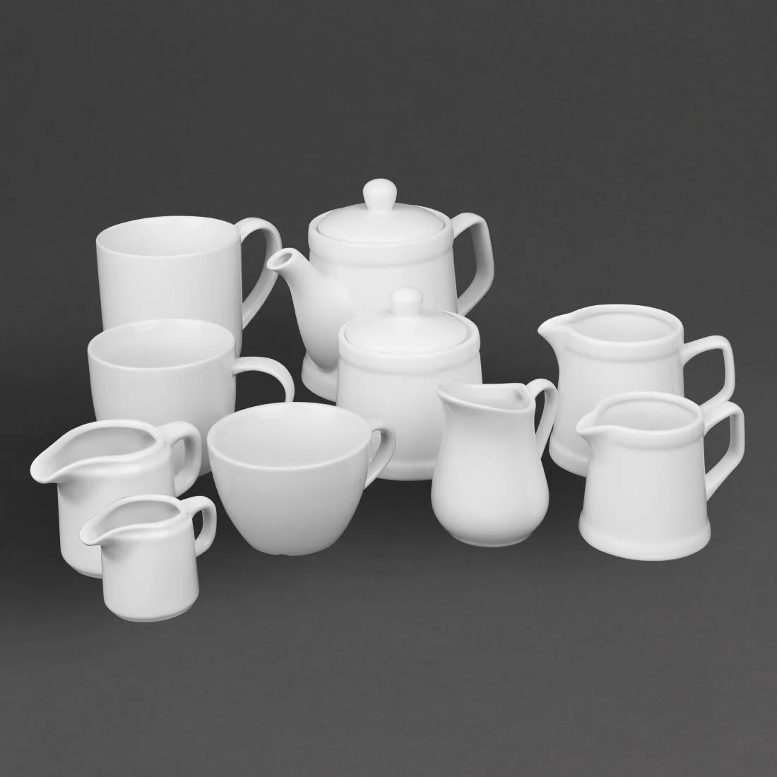Olympia Whiteware Handled Jugs 65ml (12 Pack) - Image 8