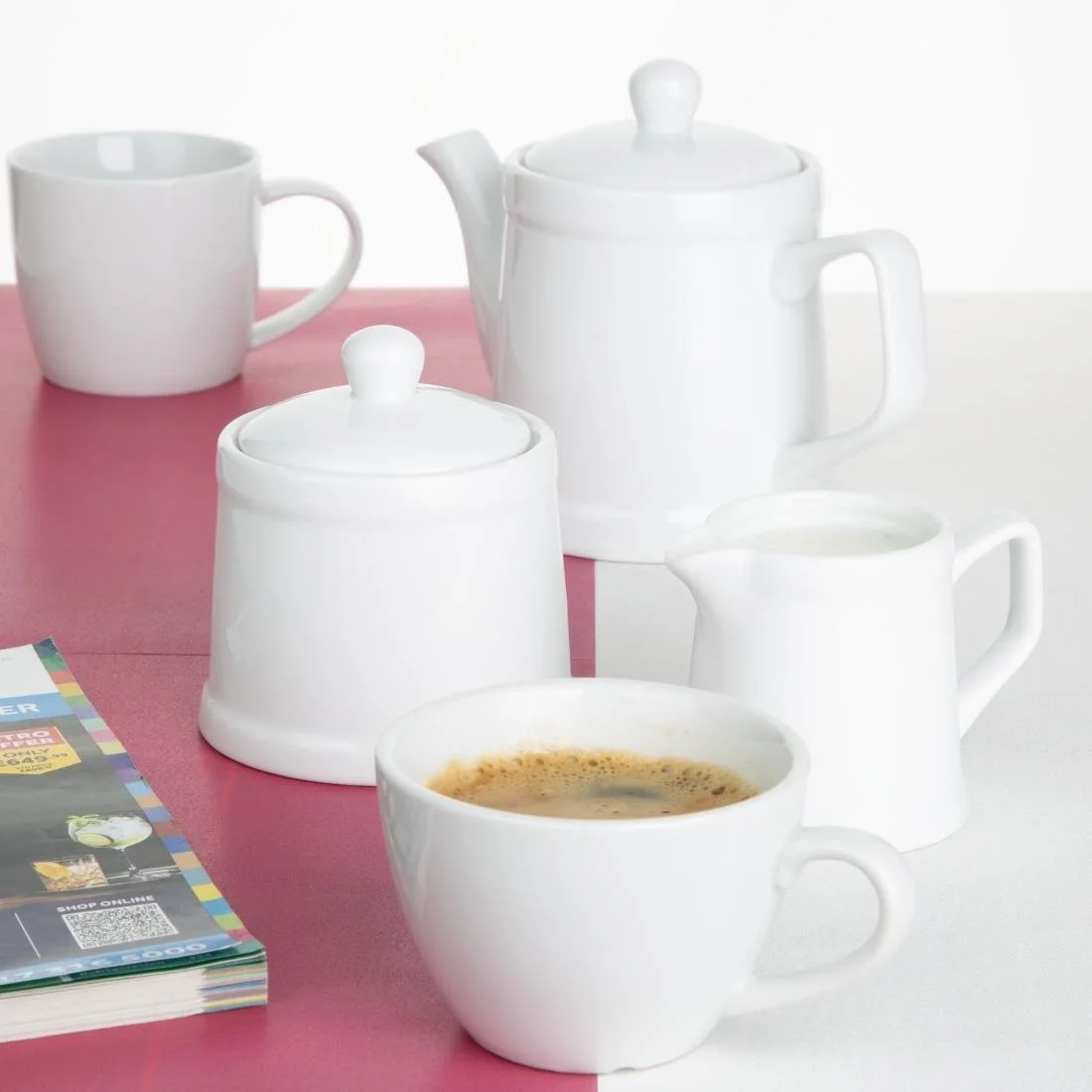 Olympia Whiteware Pier Jugs 120ml (6 Pack) - Image 9