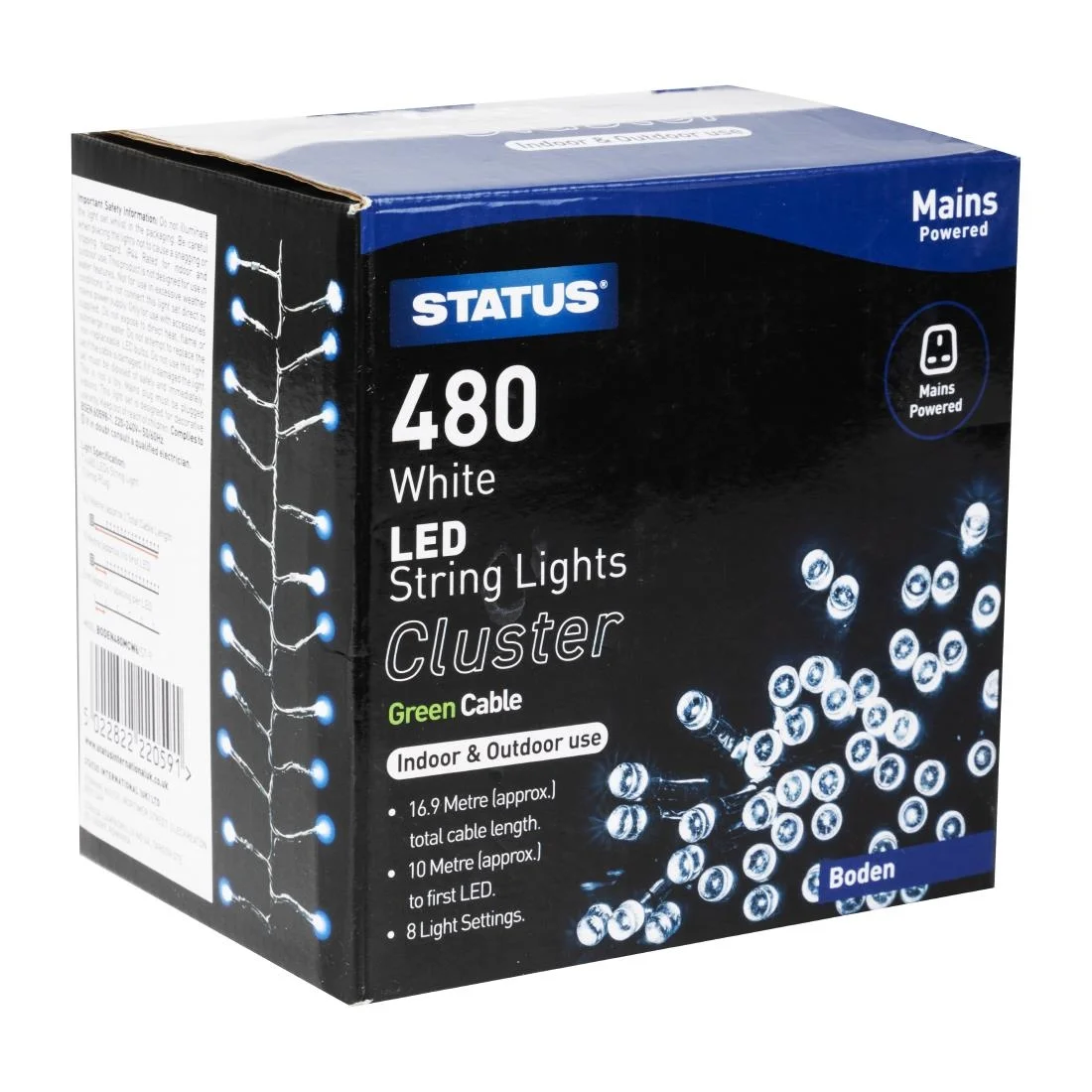 Status Boden 480 Cool White LED Indoor/Outdoor String Lights - Image 3
