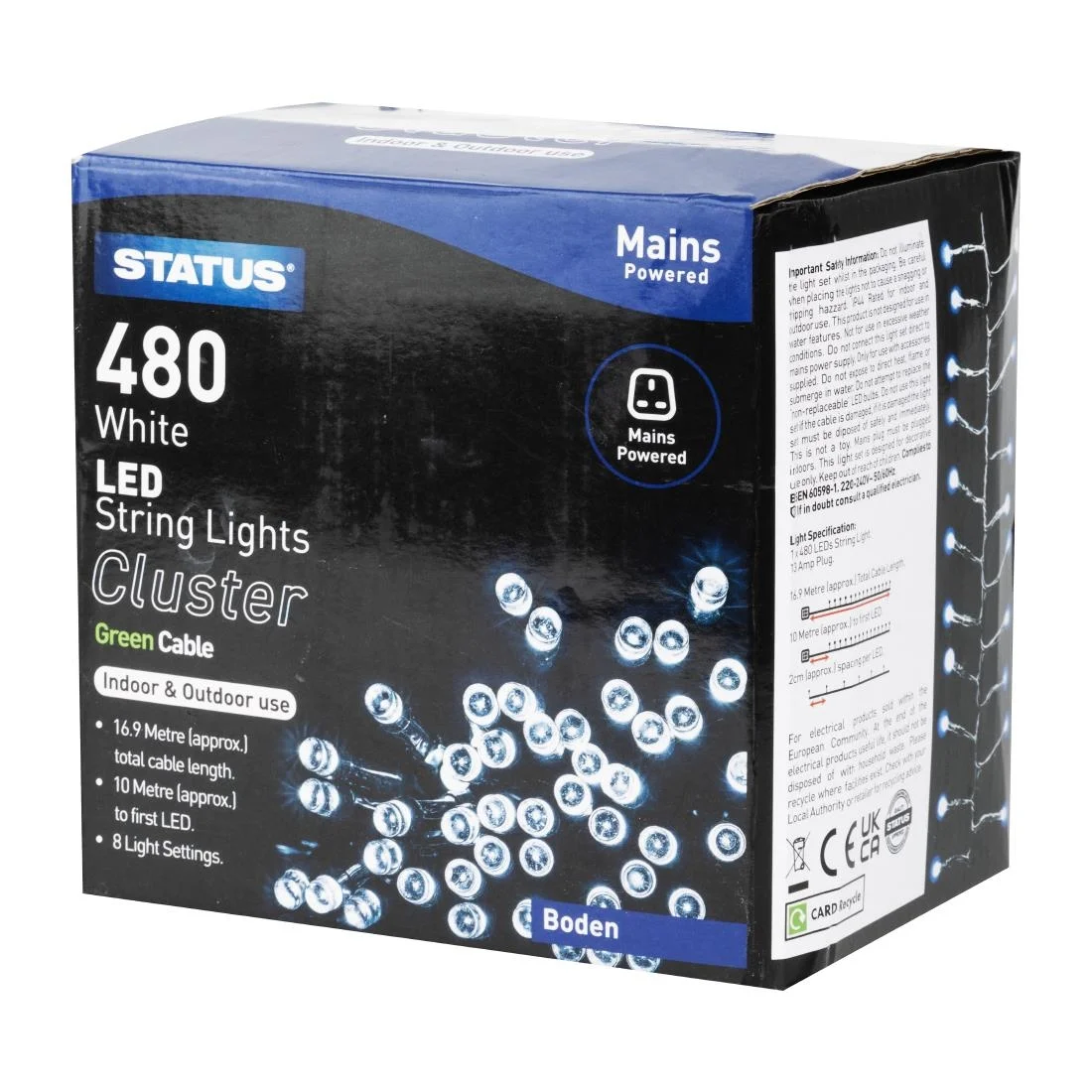 Status Boden 480 Cool White LED Indoor/Outdoor String Lights - Image 4