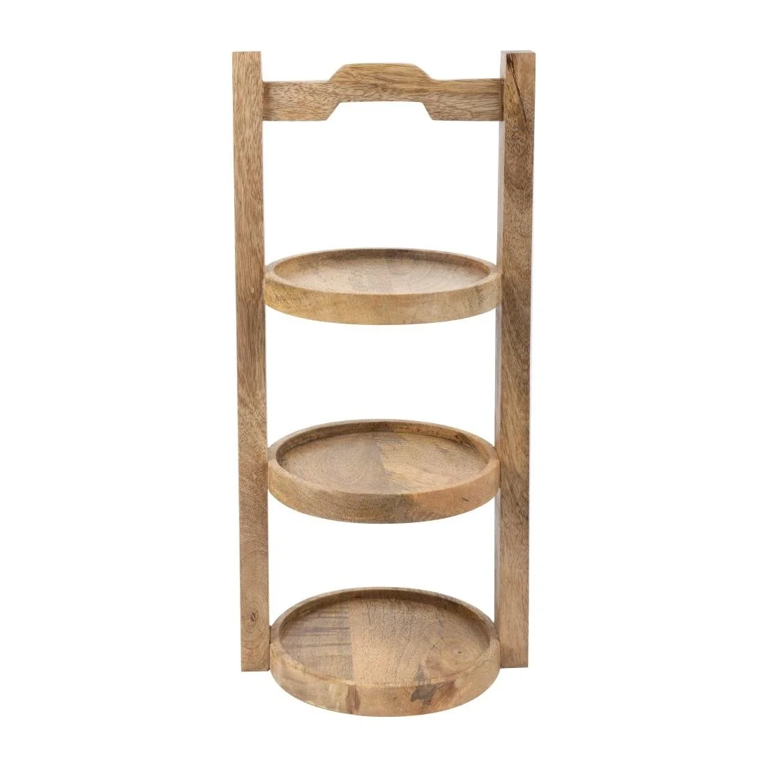 Olympia 3-Tier Stand Mango Wood for 150mm Plates - Image 1