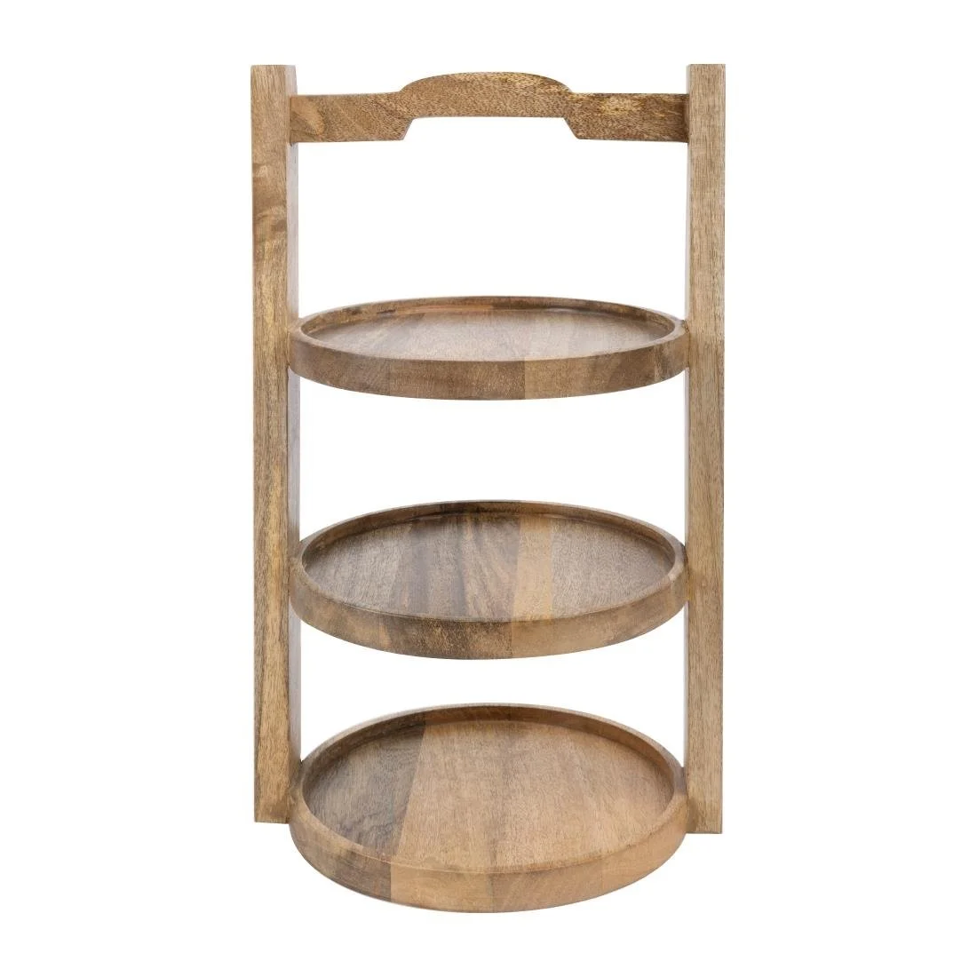 Olympia 3-Tier Stand Mango Wood for 200mm Plates - Image 1