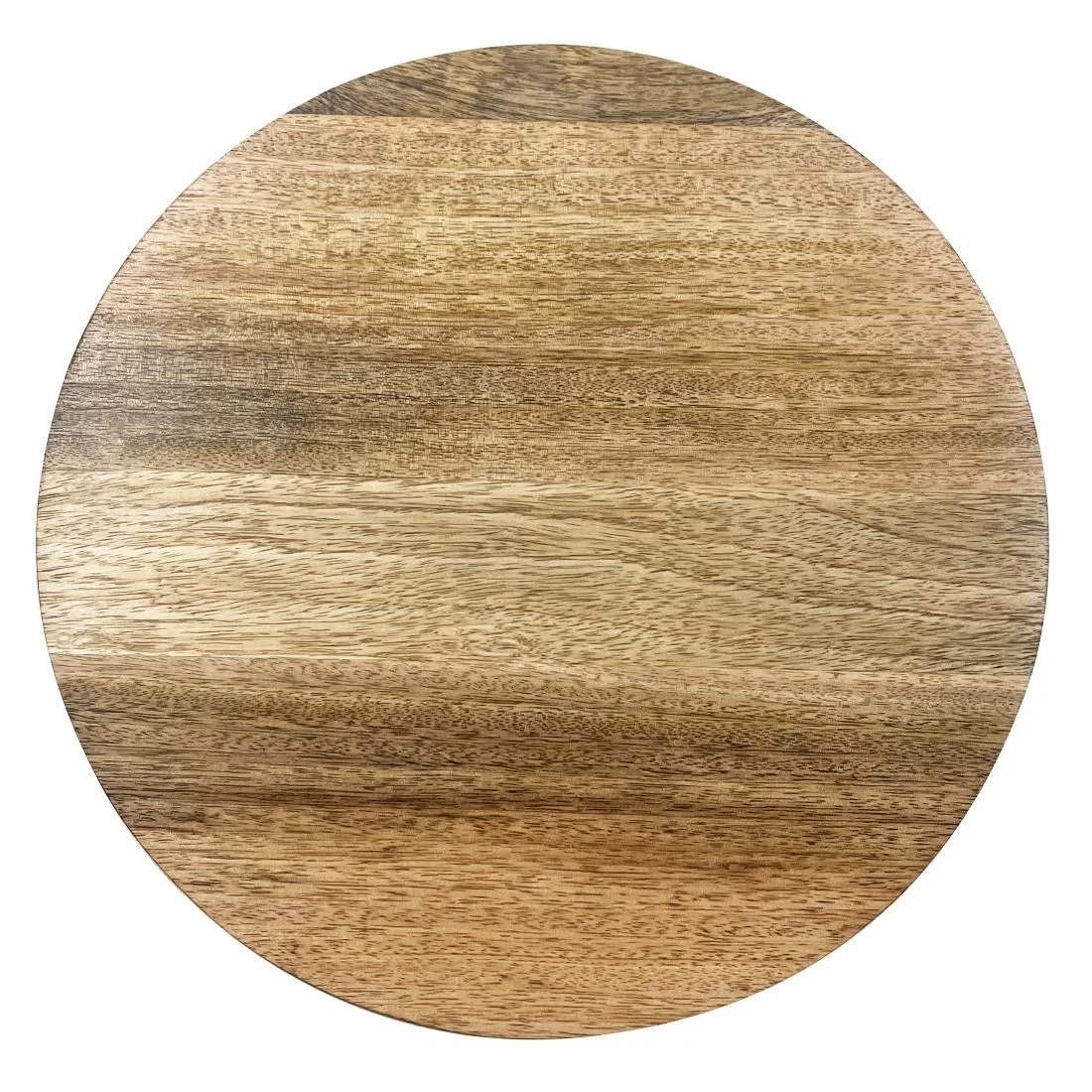 Olympia Round Display Stand Mango Wood with Metal Legs 300x80mm - Image 5