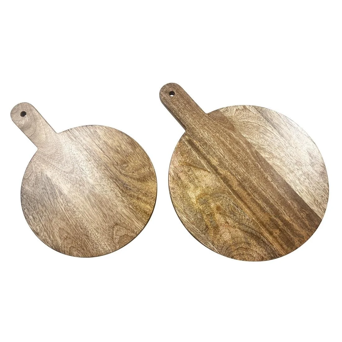 Olympia Round Handled Display Stand Mango Wood with Metal Legs 350x250x80mm - Image 6