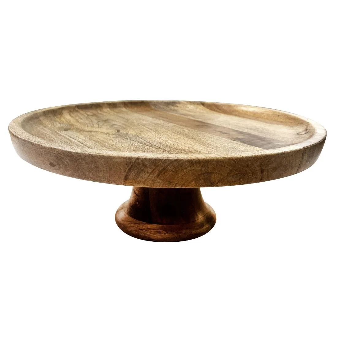 Olympia Cake Stand Mango Wood 330x120mm - Image 1