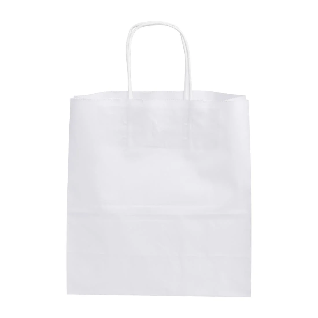 Fiesta Recyclable Twist Handle White Paper Bags Medium (250 Pack) - Image 4