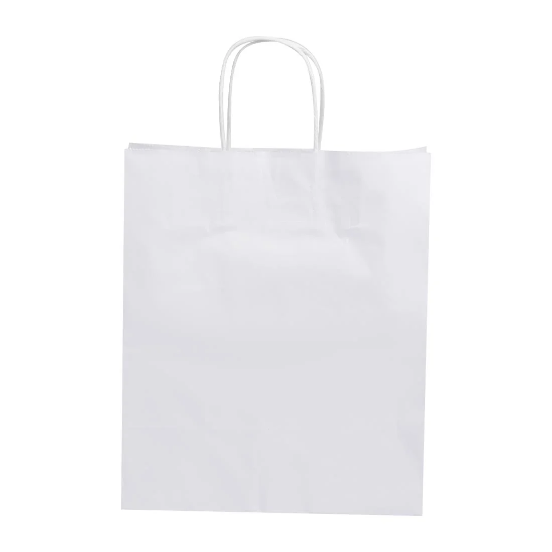 Fiesta Recyclable Twist Handle White Paper Bags Large (250 Pack) - Image 4