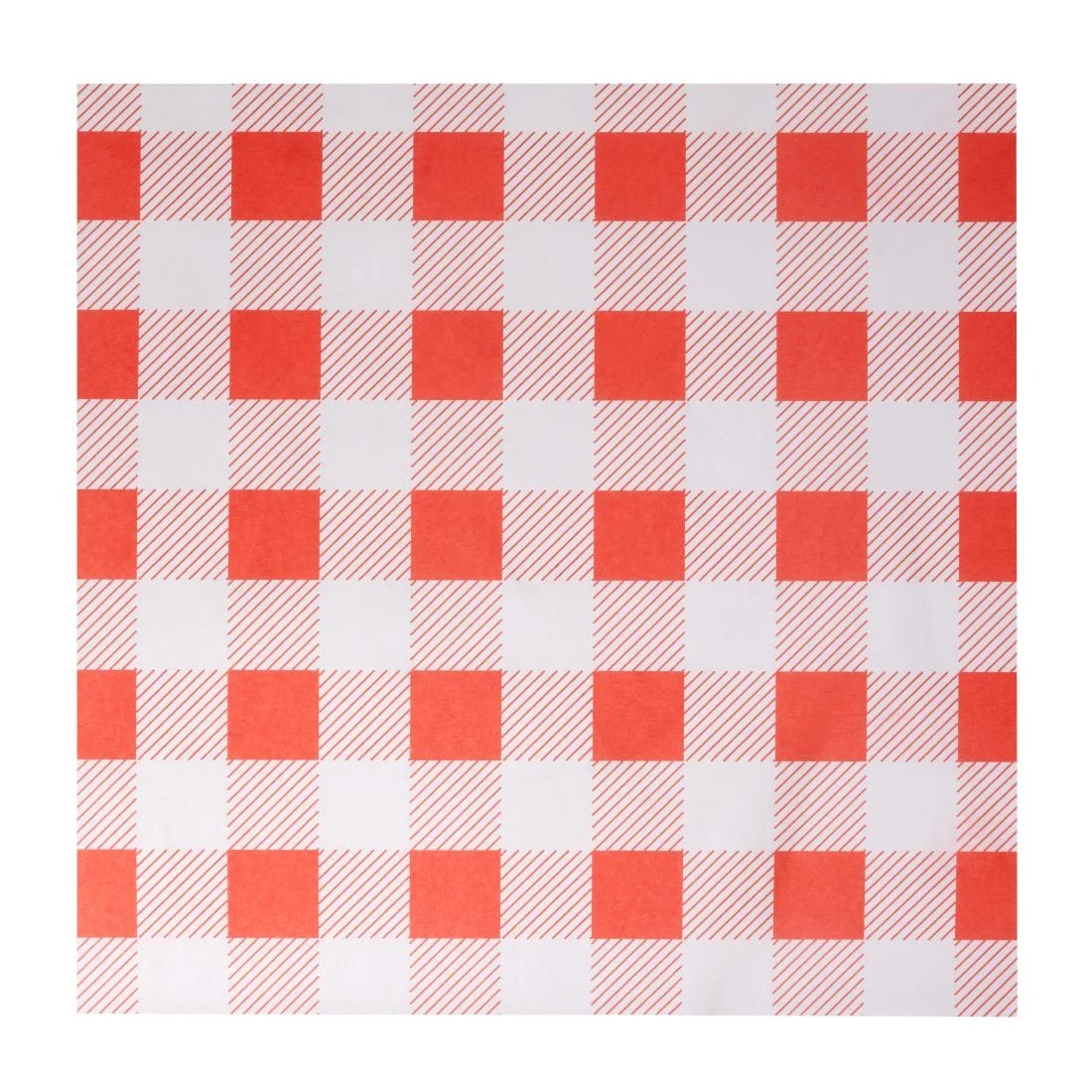 Fiesta Compostable Red Gingham Greaseproof Sheets 250x250mm (200 Pack) - Image 4