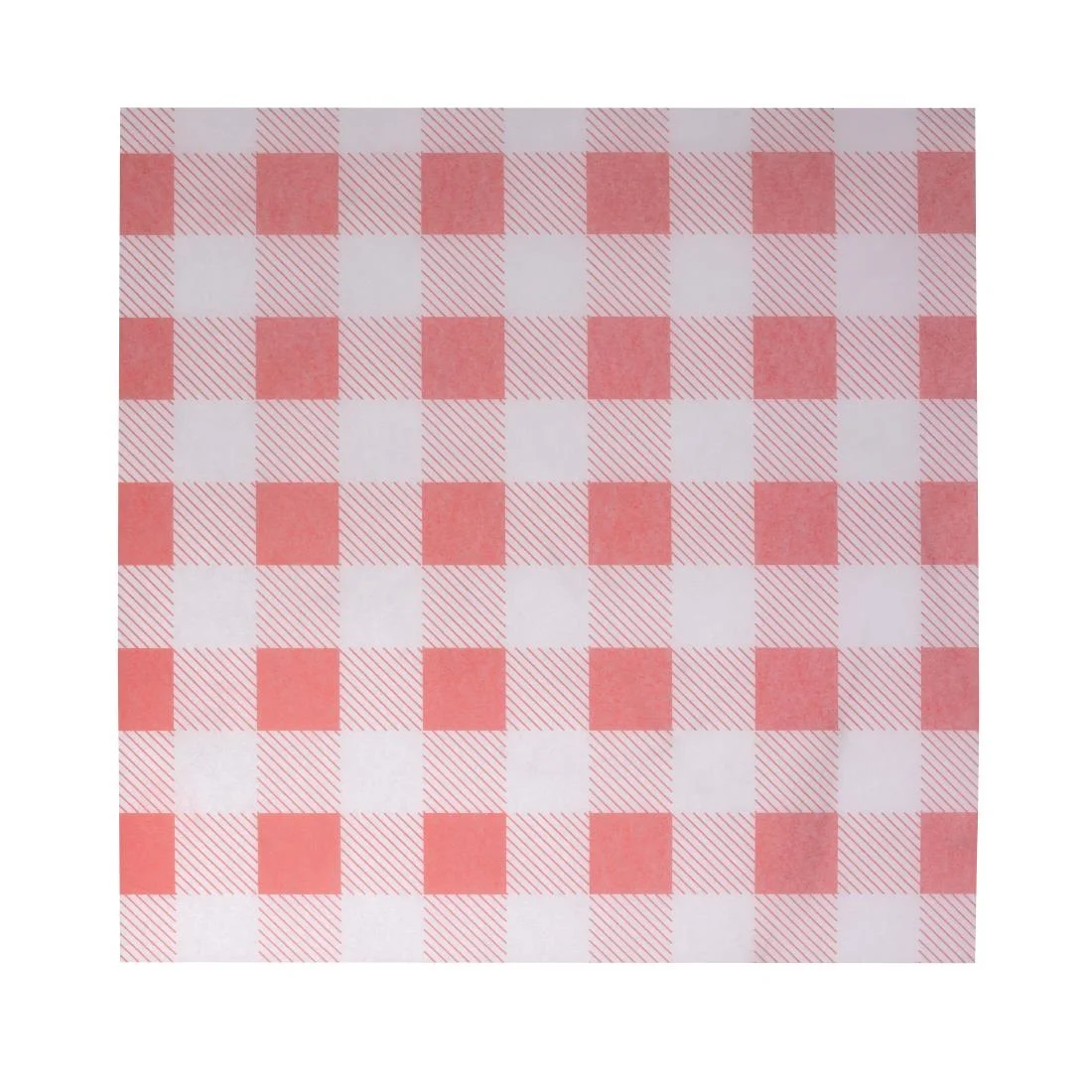 Fiesta Compostable Red Gingham Greaseproof Sheets 250x250mm (200 Pack) - Image 5