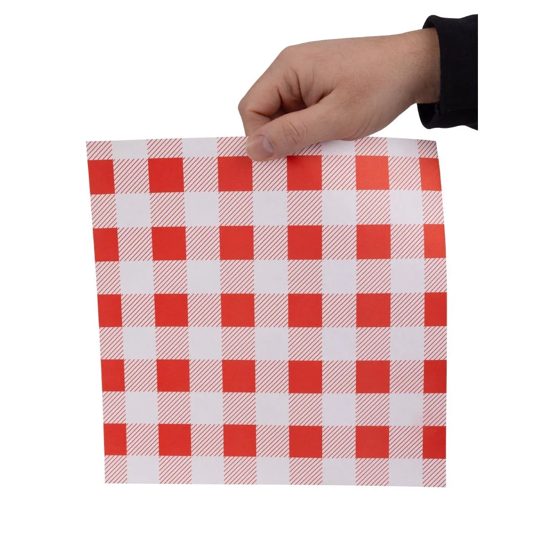 Fiesta Compostable Red Gingham Greaseproof Sheets 250x250mm (200 Pack) - Image 6