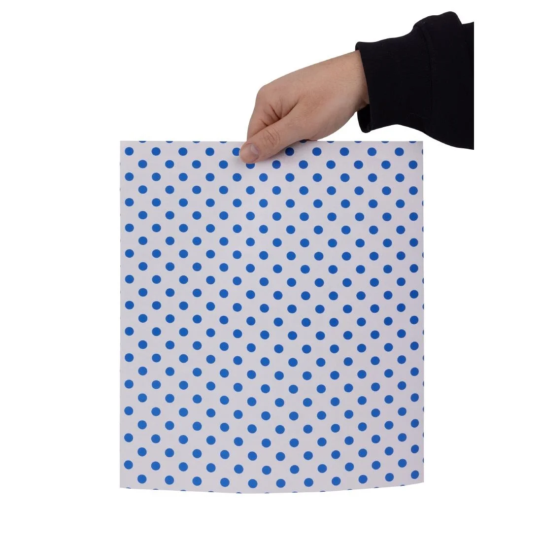Fiesta Compostable Burger Wraps Blue Dot 250x300mm (200 Pack) - Image 4