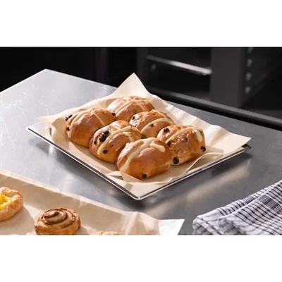 Vogue 1/2 GN Liner Baking Paper Kraft (200 Pack) - Image 5