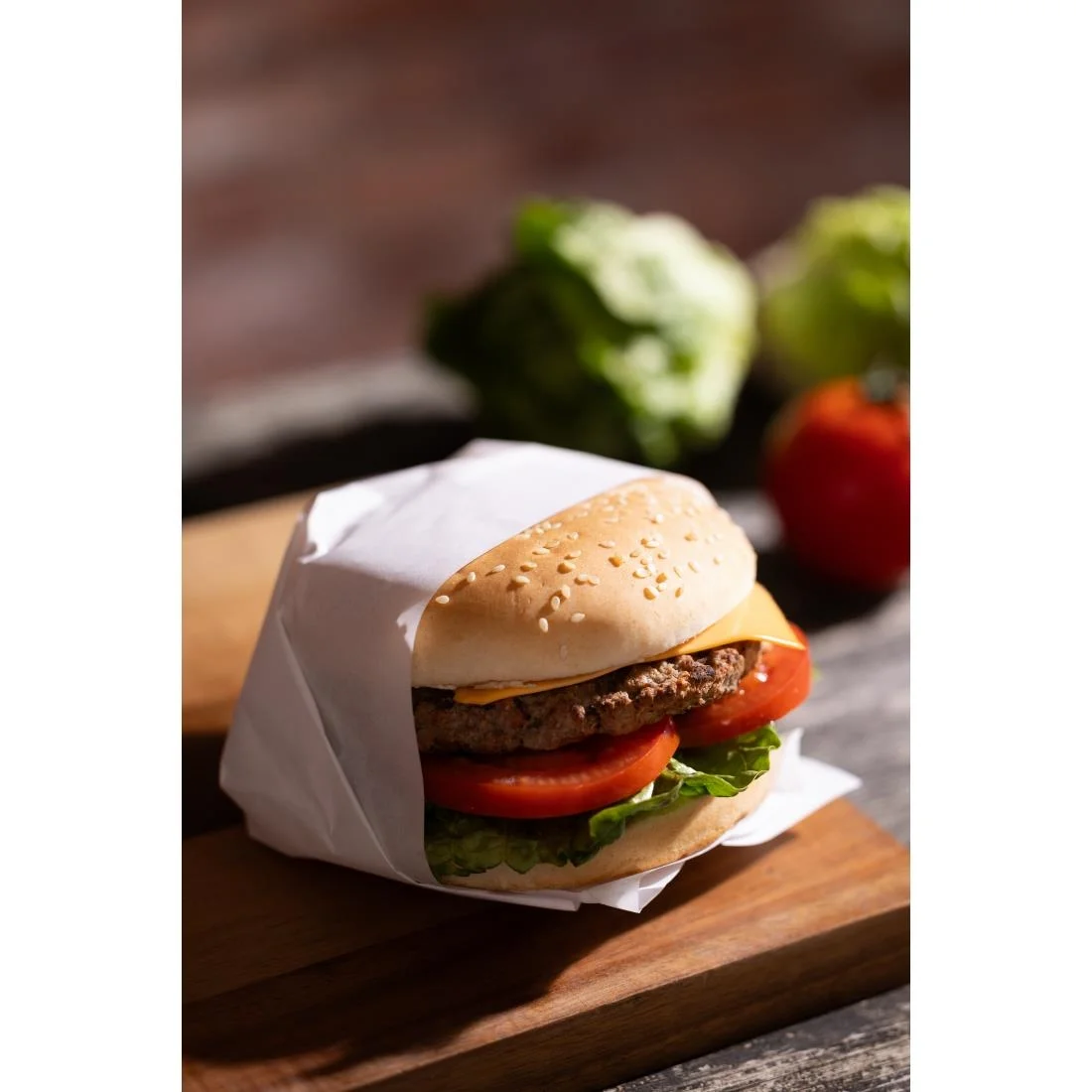 Fiesta Compostable Burger Wraps White 250x300mm (200 Pack) - Image 7