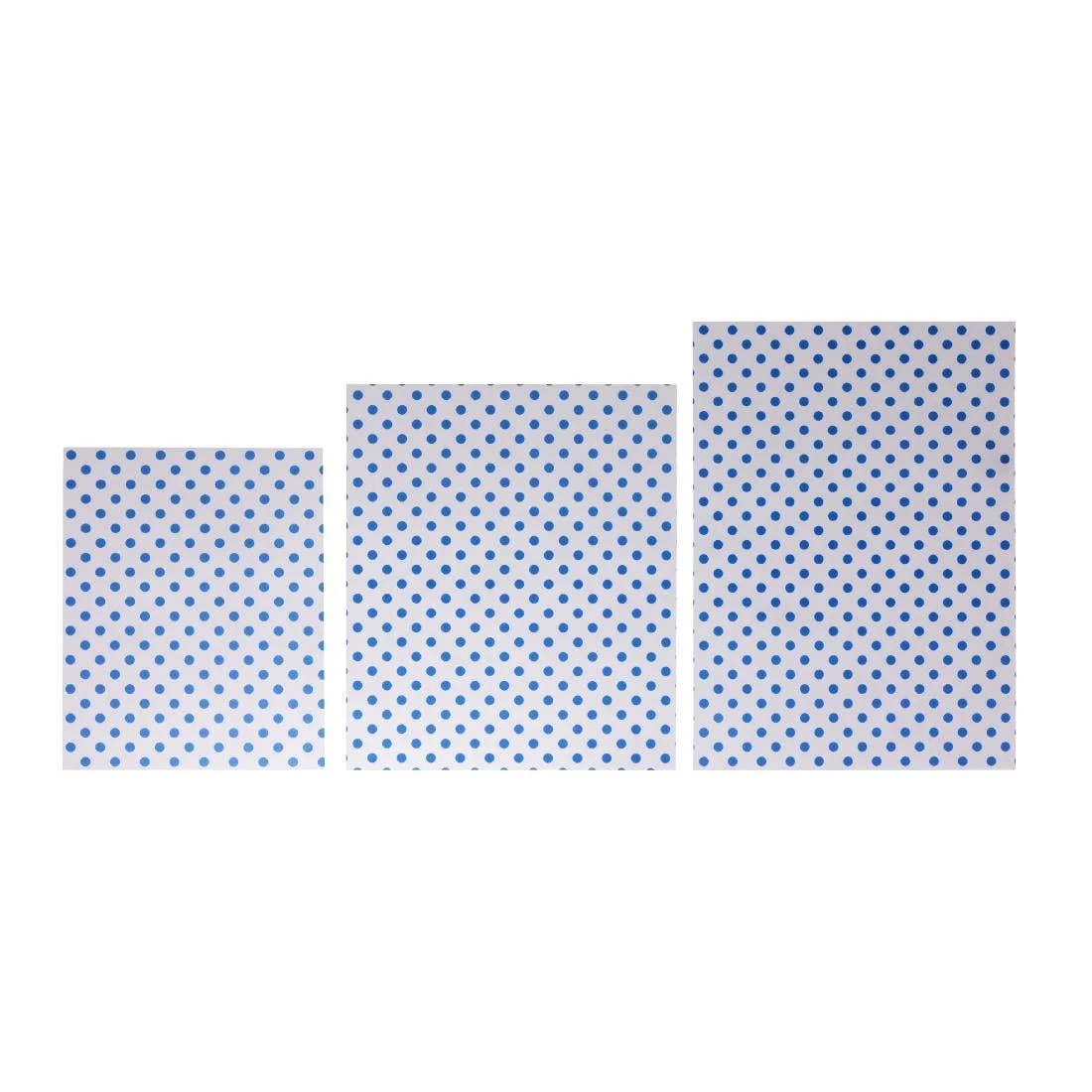 Fiesta Compostable Burger Wraps Blue Dot 250x350mm (200 Pack) - Image 2