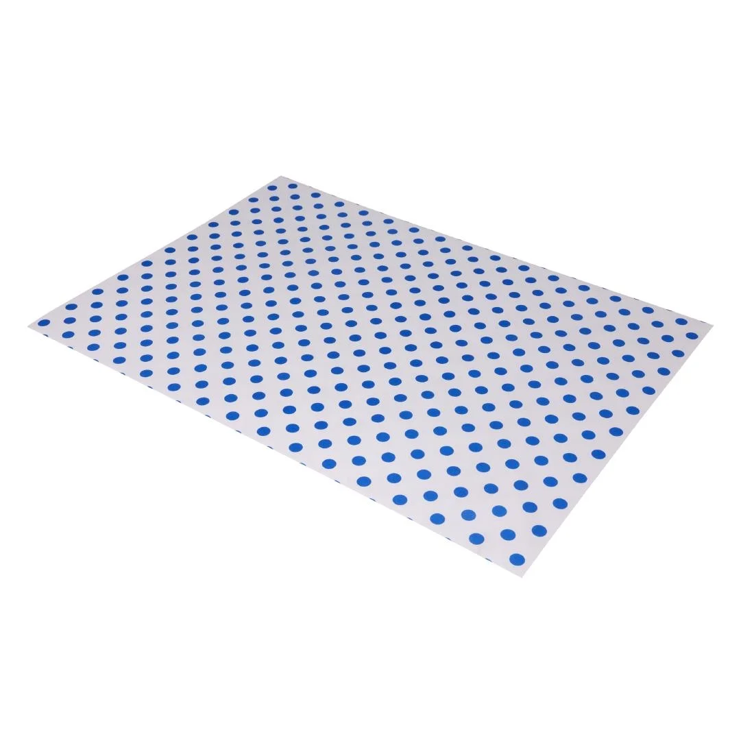 Fiesta Compostable Burger Wraps Blue Dot 250x350mm (200 Pack) - Image 1