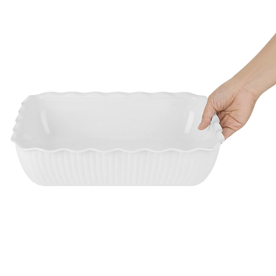 Olympia Kristallon Large Salad Crock - White - Image 4