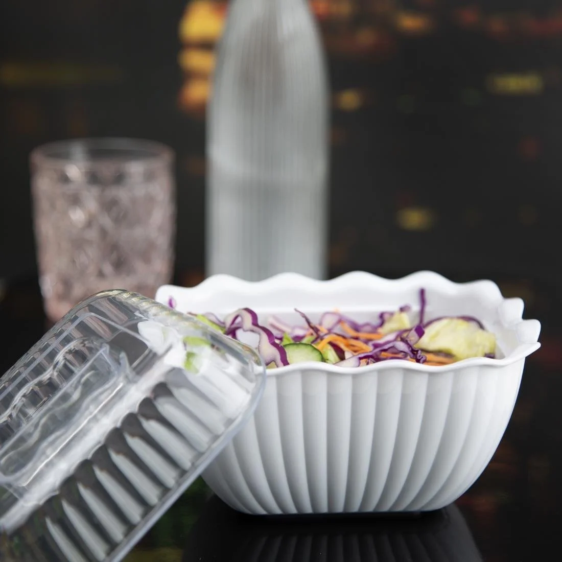 Olympia Kristallon Raised Lid for Small Salad Crock - Image 6