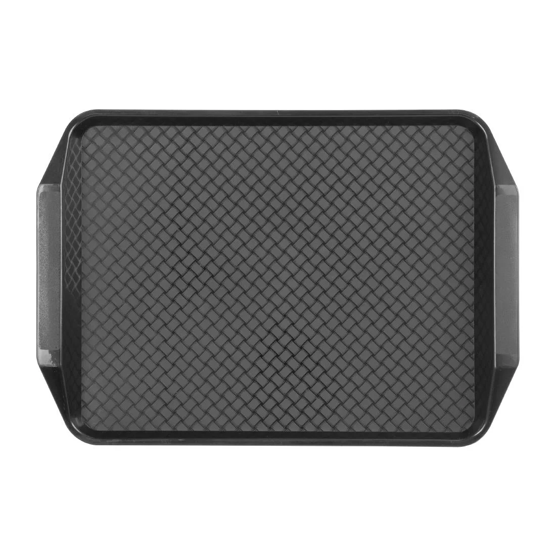 Olympia Kristallon Handled Fast Food Tray Black 435x305mm - Image 3