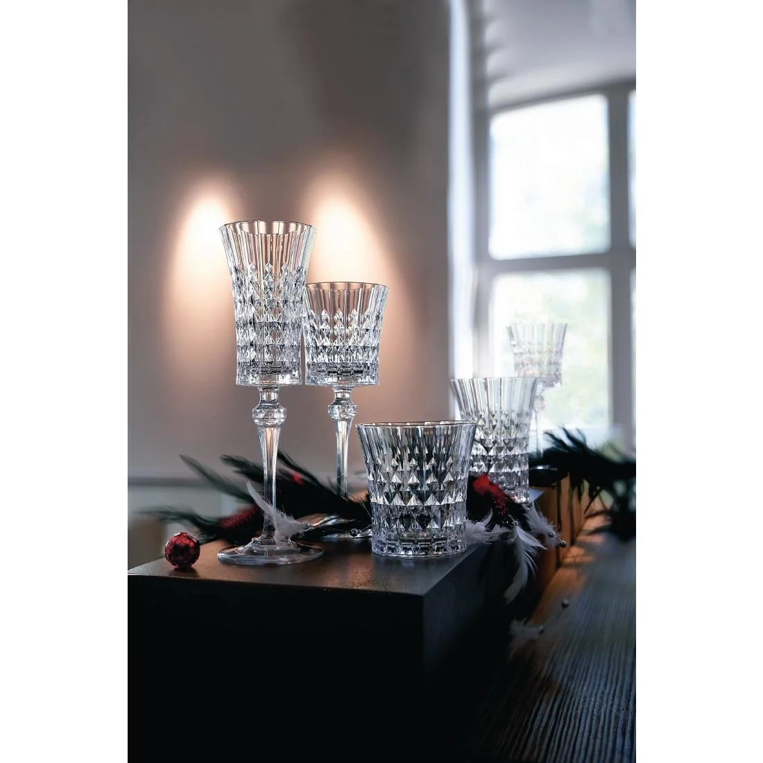 Cristal d'Arques Lady Diamond Old Fashioned Glasses 270ml (8 pack) - Image 4