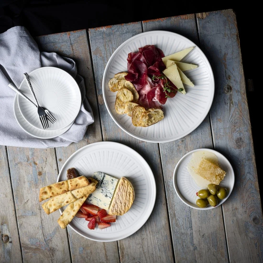 Churchill Era Grey Evolve Coupe Plates 222mm (12 Pack) - Image 2