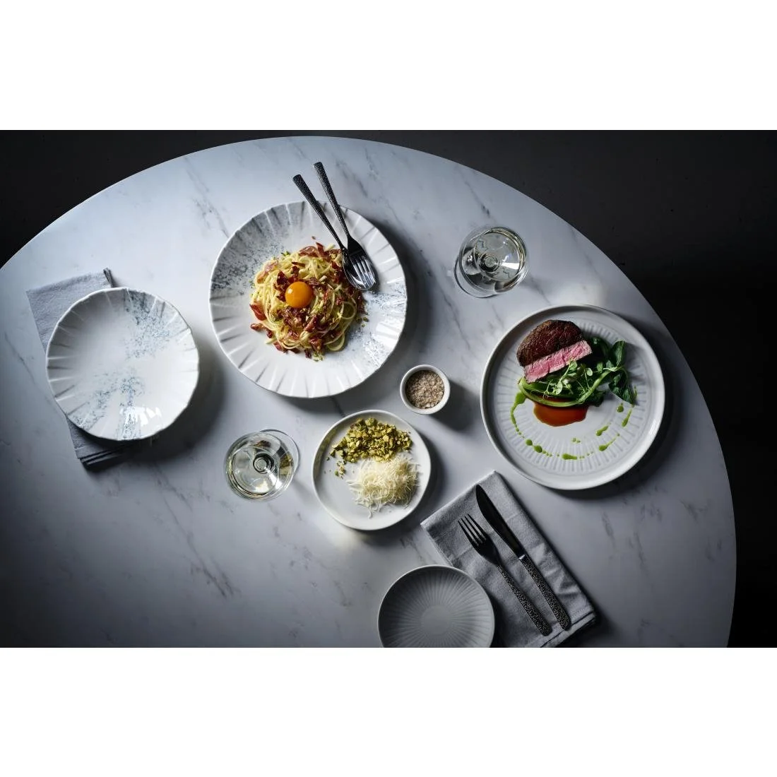 Churchill Era Grey Evolve Coupe Plates 165mm (12 Pack) - Image 4