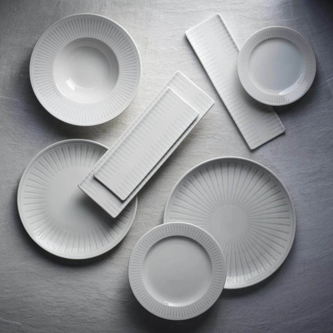 Churchill Era Grey Evolve Coupe Plates 260mm (12 Pack) - Image 4