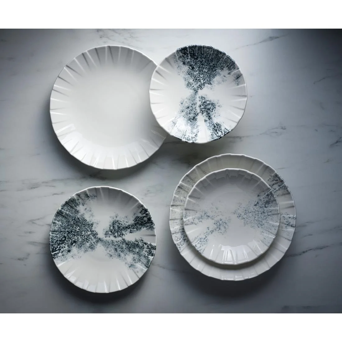 Churchill Smoke Black Coupe Plates 237mm (6 Pack) - Image 7