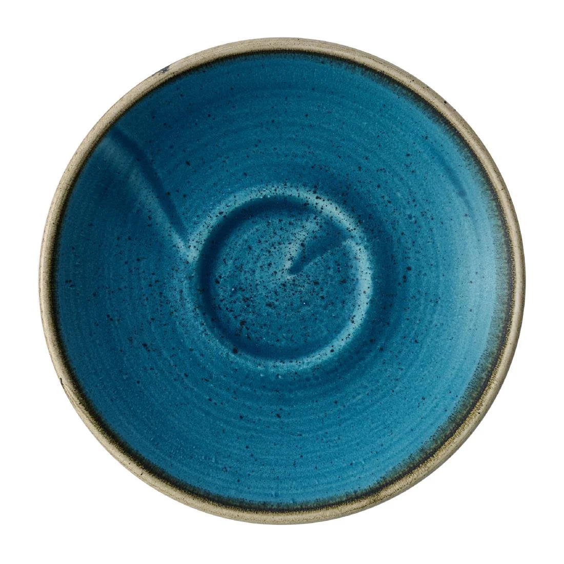 Churchill Stonecast Java Blue Cafe Espresso Saucers 115mm (12 Pack)