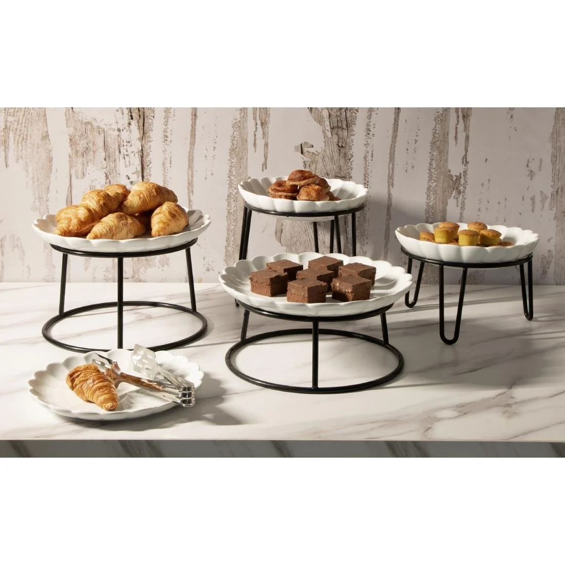 Olympia Non-Slip Riser Round Black Wire 210x180mm - Image 6