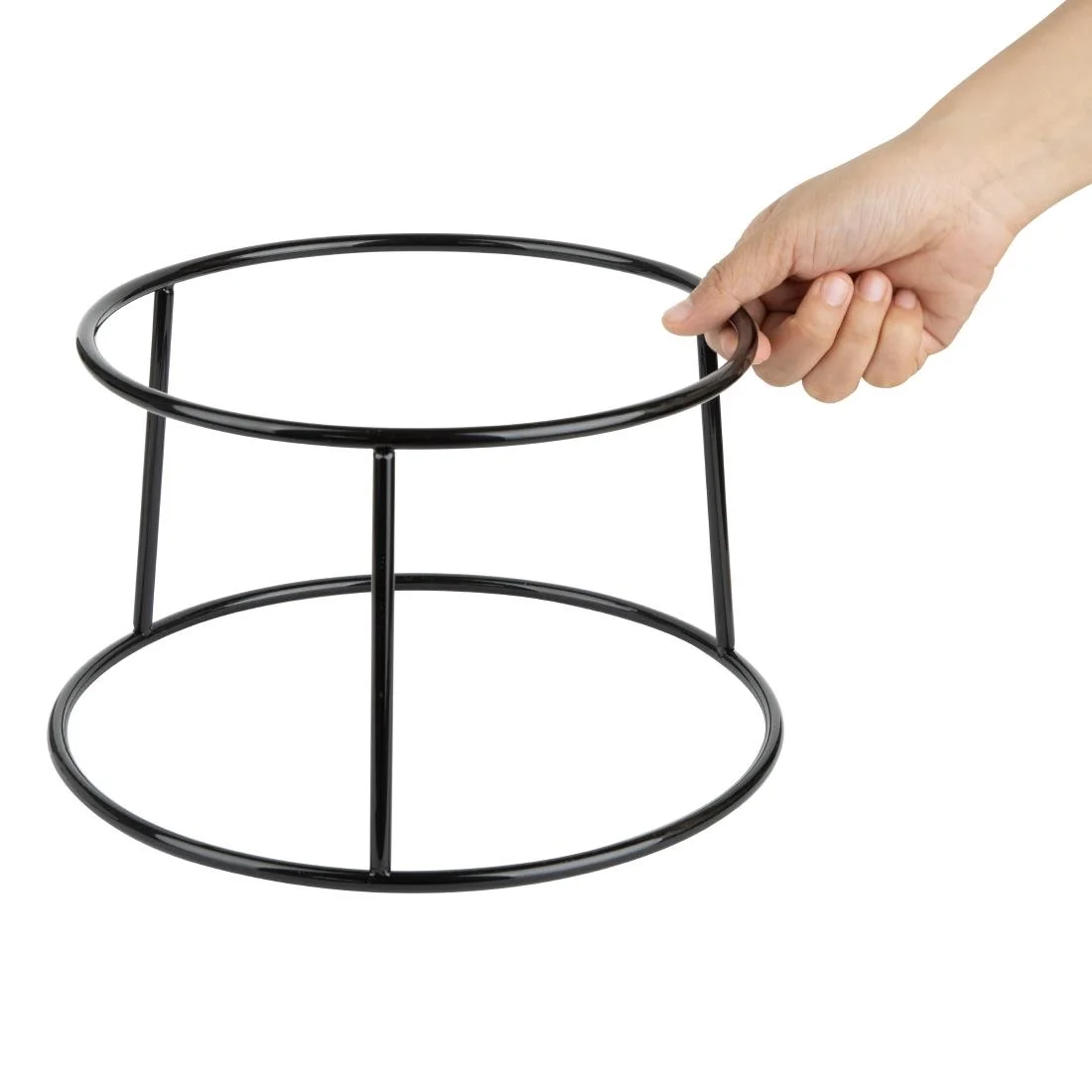 Olympia Non-Slip Riser Round Multi Black Wire 230x260x150mm - Image 7