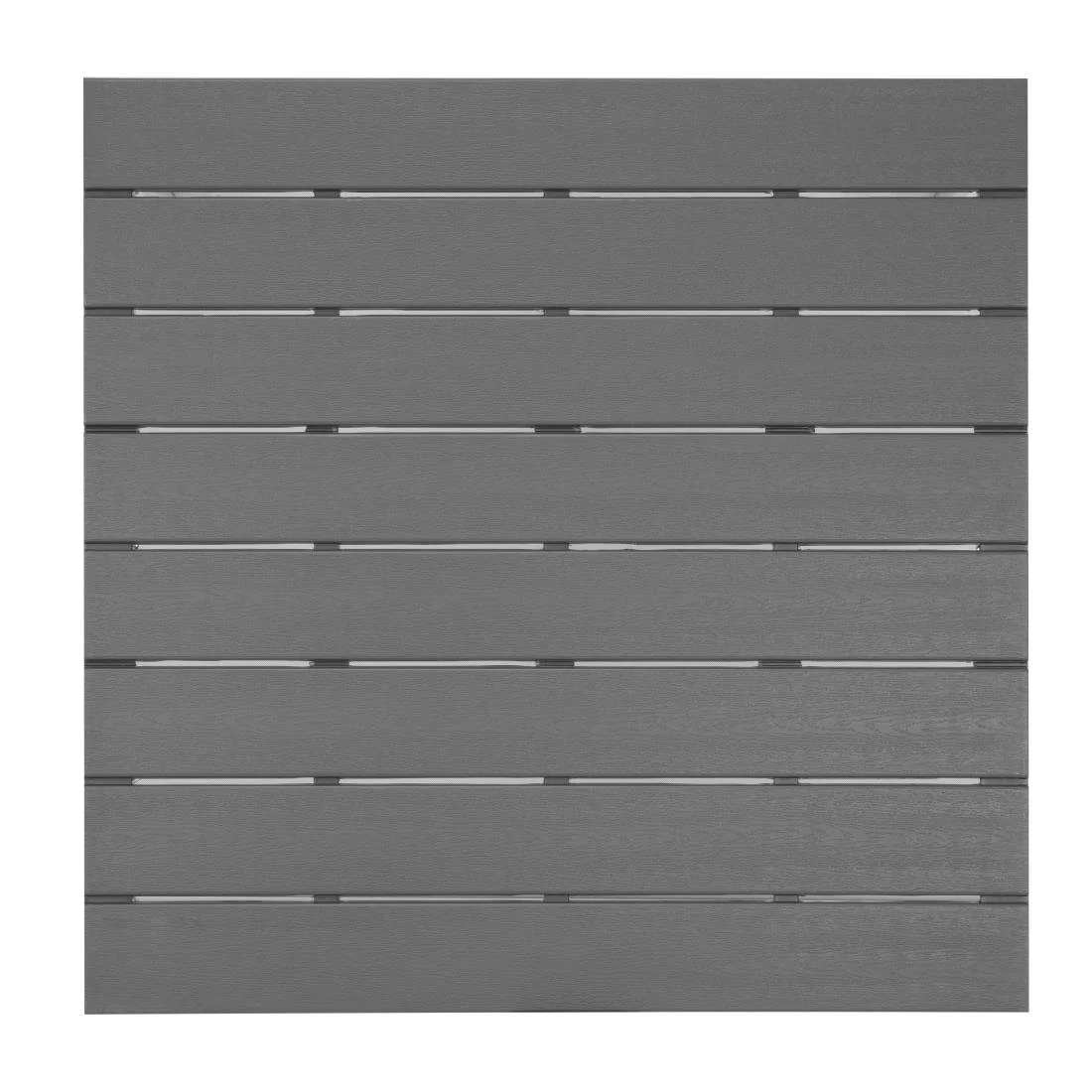 Bolero Valletta Grey Slatted Outdoor Table 780mm - Image 5