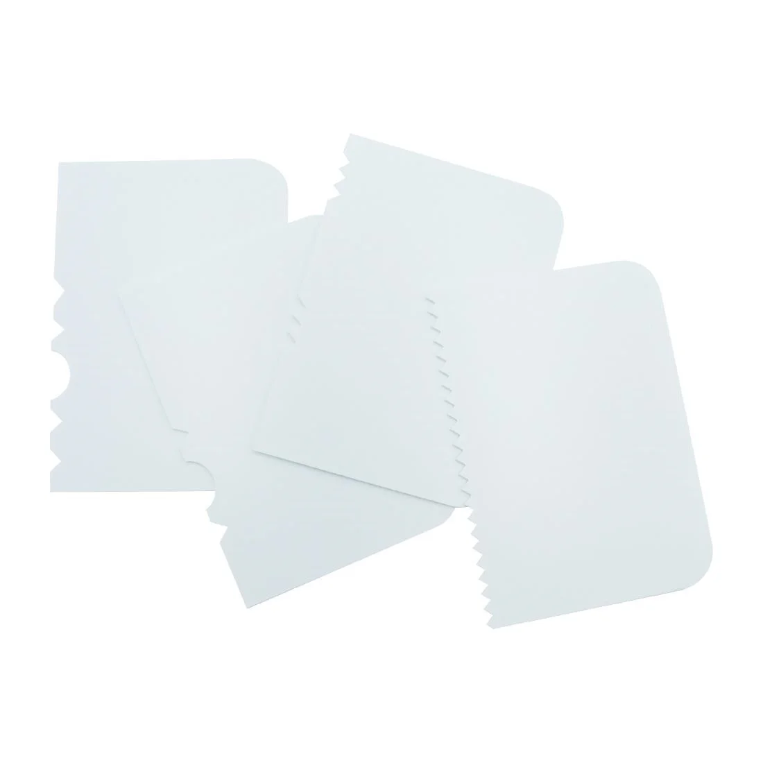 PME Side Scrapers Patterned Edge Plastic (4 Pack)