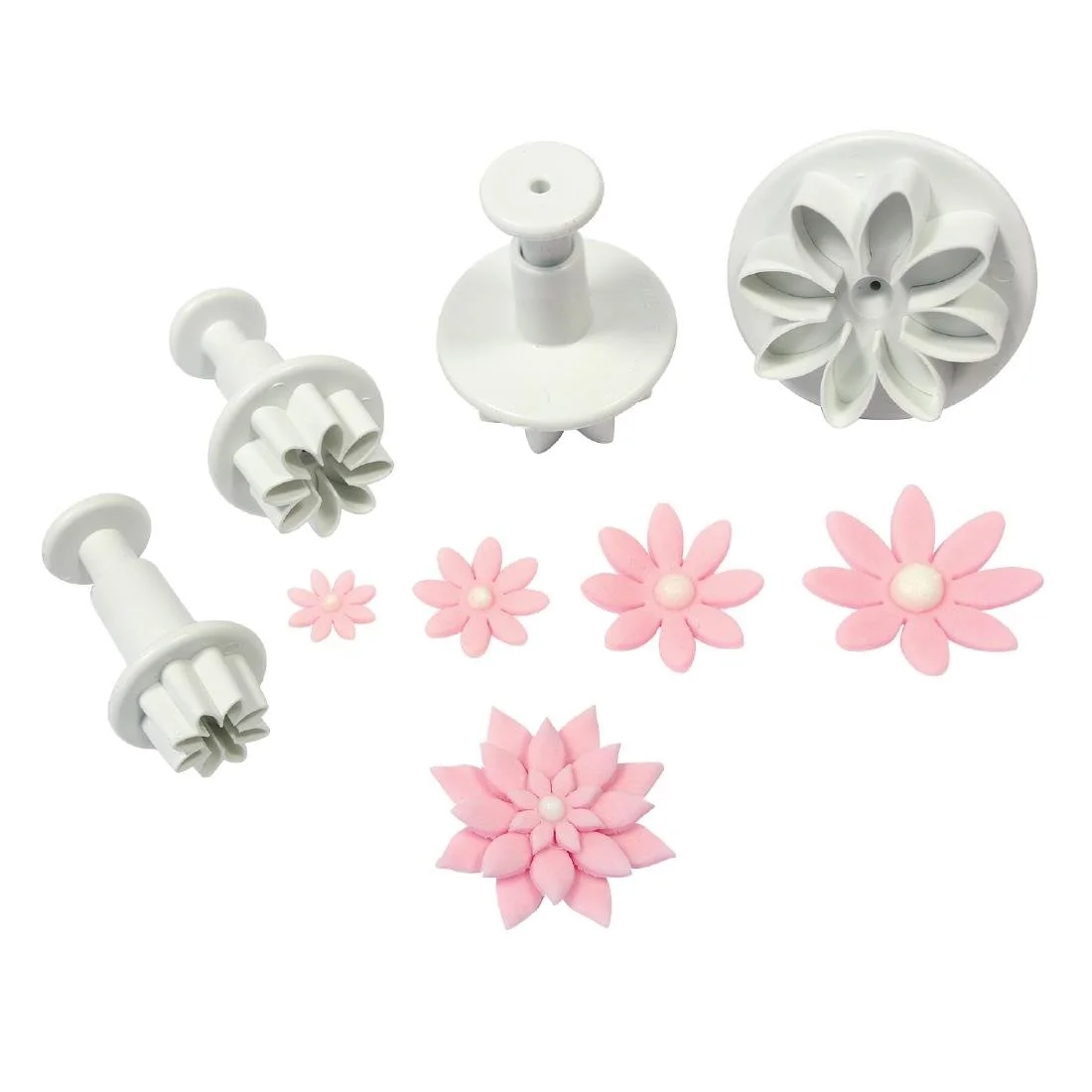 PME Floral Daisy Plunger Cutter Marguerite (4 Pack) - Image 2