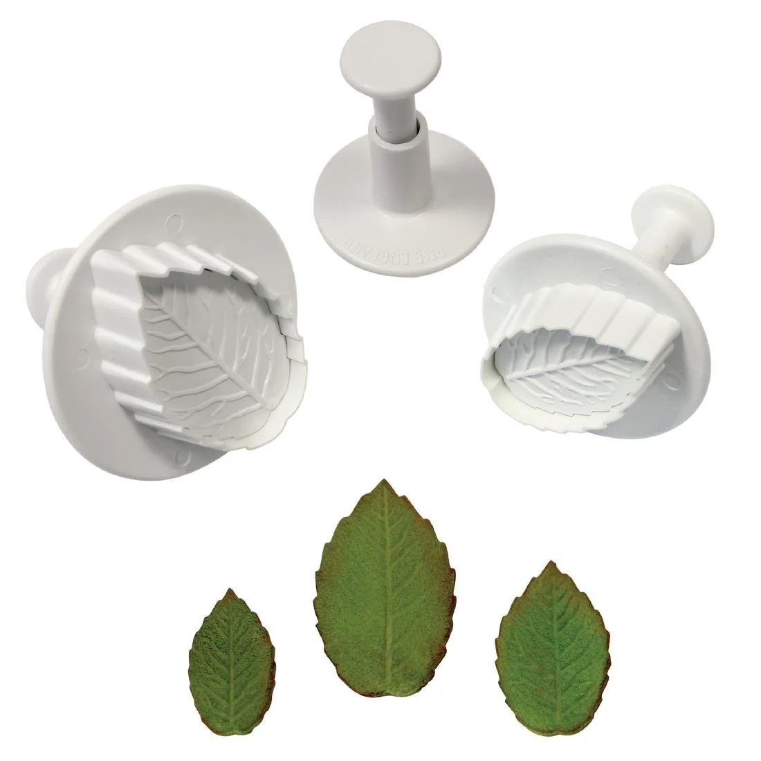 PME Foliage Veined Rose Leaf Plunger Cutter (3 Pack) - Image 2