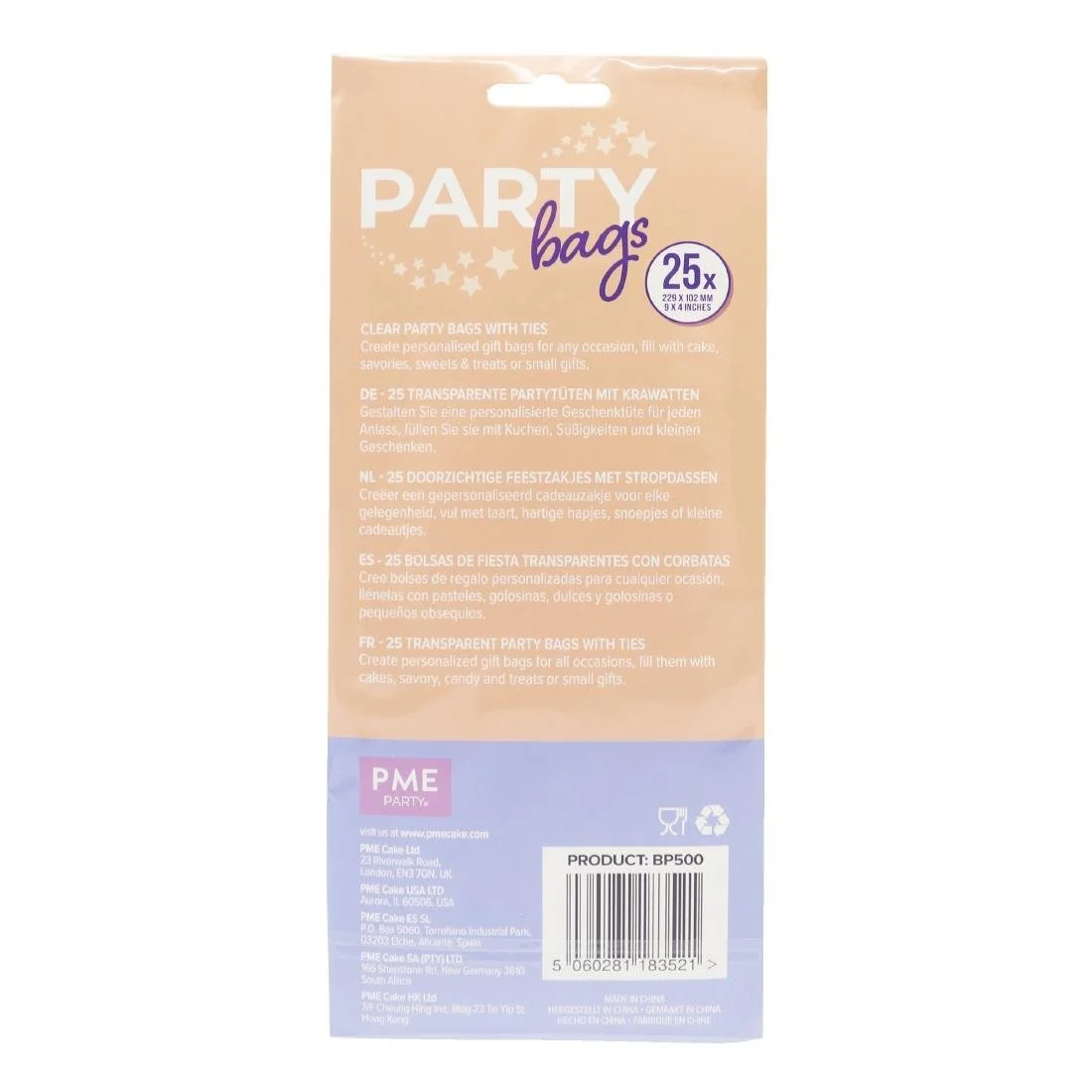PME Party Bags with Silver Ties (25 Pack) - Image 7