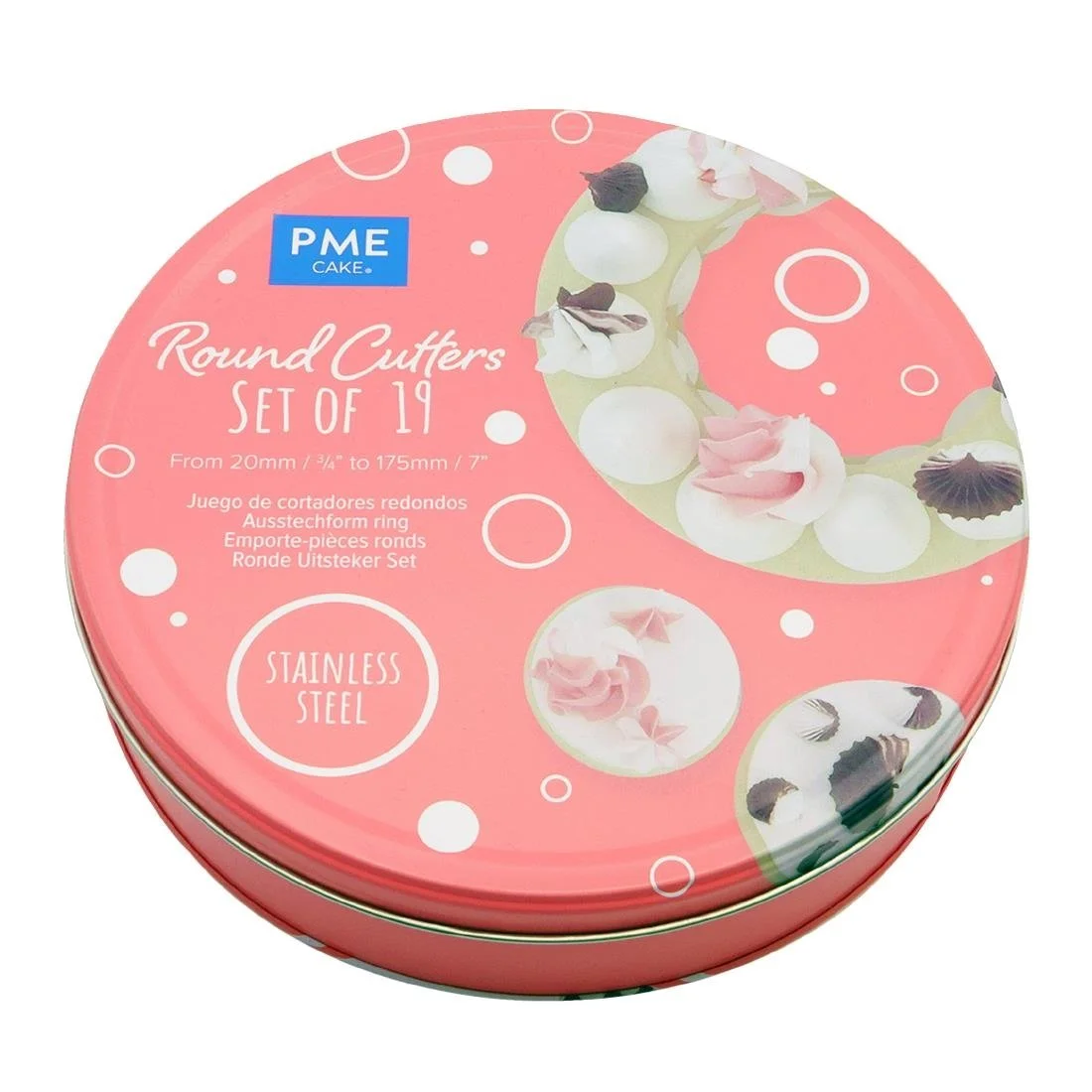 PME Round Stainless Steel Cutters (19 Pack) - Image 4