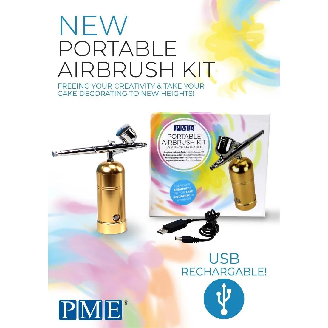 PME Portable USB Rechargeable Airbrush Kit - Image 4