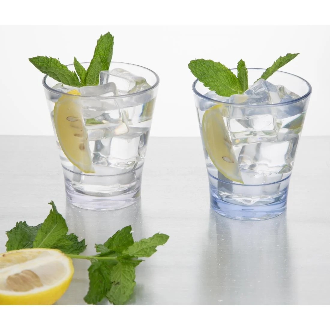 Olympia Kristallon Polycarbonate Stacking Tumblers - Blue 250ml (6 Pack) - Image 5