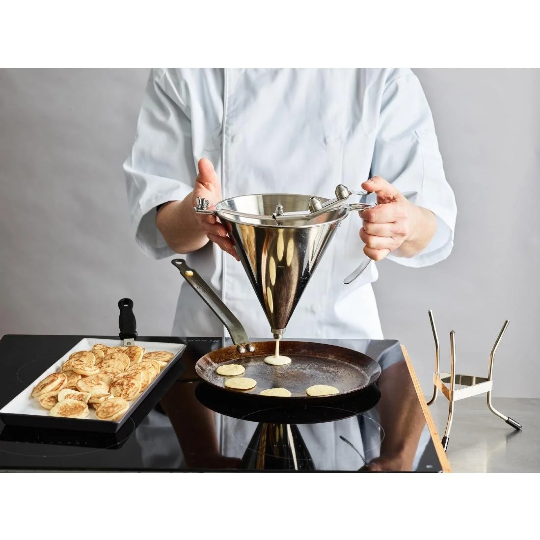 De Buyer Automatic Piston Funnel Stainless Steel - Image 8