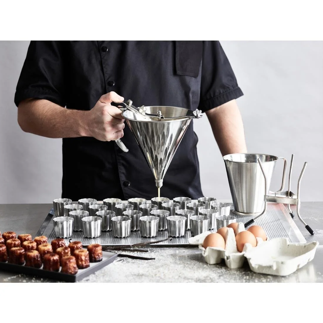 De Buyer Automatic Piston Funnel Stainless Steel - Image 2